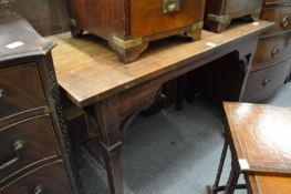 A mahogany side table.