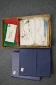 A quantity of stamp albums and contents.