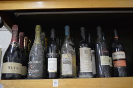 Quantity of assorted red and white wine etc.