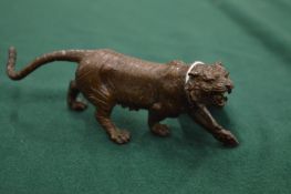 A Japanese bronze tiger.