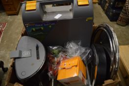 Miscellaneous items to include portable drill, coffee machine etc.