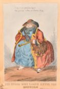 William Heath (1794-1840), 'The Guard Wot Looks After the Sovereing', hand coloured etching, 13.5