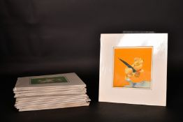 Eric Kincaid (1931-2023), a collection of illustrations featuring teddy bears, watercolour and