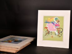 Eric Kincaid (1931-2023), a collection of illustrations featuring scenes including letters of the