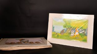 Eric Kincaid (1931-2023), a collection of various illustrations related to fairy tales and animal