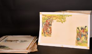 Eric Kincaid (1931-2023), a collection of illustrations relating to 'Animal Stories', along with