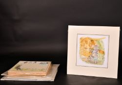 Eric Kincaid (1931-2023), a collection of illustrations from 'Town Mouse and Country Mouse' along