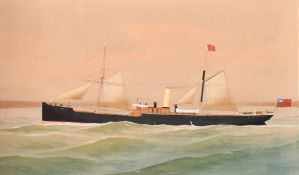 Attributed to G. Roberto (19th/20th Century), 'Embla', watercolour and gouache, 16.5