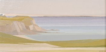 Pascal Besson (B. 1931) French, 'L'Ile de Groix au Loin', oil on board, signed, 10