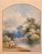 A collection of three 19th Century watercolours, the smallest 5.5