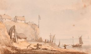 19th Century and Early 20th Century, a collection of seven unframed topographical and town views, (