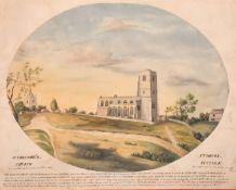 E. Selby, Early 19th Century, 'St. Gregory's Church, Sudbury, Suffolk', watercolour, signed and