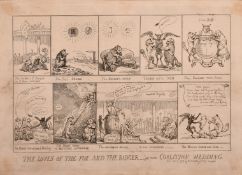 Rowlandson, published by W. Humphrey, probably late 18th Century, 'The Loves of the Fox and the