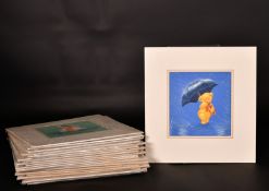 Eric Kincaid (1931-2023), a collection of illustrations featuring teddy bears, watercolour and