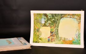 Eric Kincaid (1931-2023), a collection of illustrations from the 'Book of Classic Fairy Tales', each