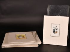 Eric Kincaid (1931-2023), a collection of illustrations featuring animals, watercolour and