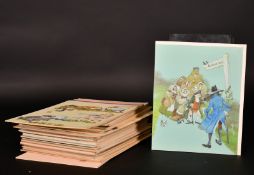 Eric Kincaid (1931-2023), a collection of illustrations featuring scenes including letters of the