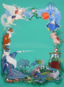 Eric Kincaid (1931-2023), a collection of six framed illustrations, mostly cover designs, each