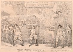 Rowlandson, Published by W. Humphrey, probably late 18th Century, 'The State Auction', engraving,