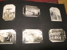 [INDIA] album of mostly small format b/w photographs, 1940's.