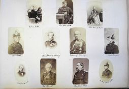 PHOTOGRAPH ALBUM. A large 19th c. photograph album containing 250 - 300 albumen prints of U.K. and