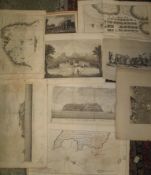 VIEWS, PLANS, 18th c., of MASA - FUERO & elsewhere (Q).