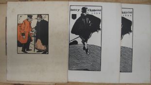 ORLIK (Emil) [Chelsea Pensioners], woodcut in two colours, monogram in the plate, 8.5 x 6.5