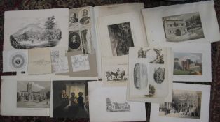 DECORATIVE PRINTS, small q., incl. view of MALVERN, a watercolour, etc. (small q.).