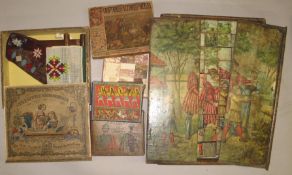 GAMES, PUZZLES, etc., small q., puzzles complete, rest a/f. (Q).