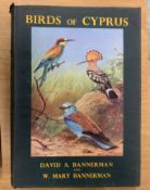 [ORNITHOLOGY] BANNERMAN (D.) Birds of Cyprus, sm. 4to, col. plates, map at back, clo., d.w., 1st