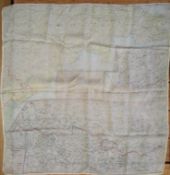 SILK ESCAPE MAP, WWII ERA 