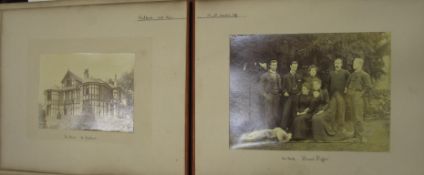 AMATEUR DRAMATICS, obl. 4to photo album of costumed actors, performances at Didsbury, Charlton,