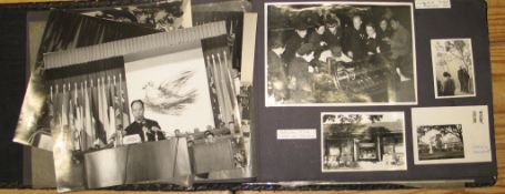 [CHINA MISSION] obl. folio of b/w photos, Peking / Shanghai etc., early 1950's.