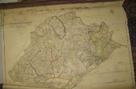 [WALL MAP] WALTER (H.) Map of Windsor Forest & Vicinity, large backed h-col'd map (brittled across