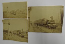 RAILWAY PHOTOS, 3 unframed early images (3).