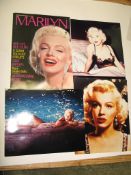 MARILYN MONROE. Four full colour photographic publicity prints of Marilyn Monroe; and a screen