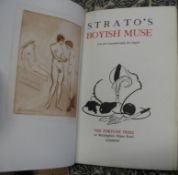 LESLIE (Shane) Strato's Boyish Muse, 8vo, 4 etchings by Jean De Bossch re, limited edn., half calf