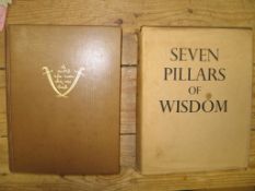 LAWRENCE (T. E.) Seven Pillars of Wisdom, 4to, illus., clo., dustwrapper, 1st Edn., 5th