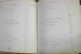 [BILLIARDS] 4to ledger, cover title: 