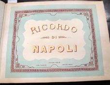 [ITALY / PHOTOGRAPHS] BROGI (G.) Ricordo di Napoli, obl. folio, chromo title & 24 mounted b/w photos