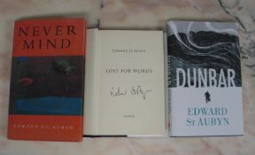 ST. AUBYN (Edward) Never Mind, 8vo, clo., d.w., First Edition, L., 1992; Lost for Words, 1st Edn.,
