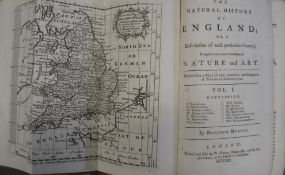 [MAPS] MARTIN (B.) Natural History of England...vol. 1. (only), 8vo, 14 maps, 1 Plan of Bath, 1