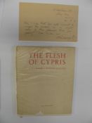 GAWSWORTH (John) The Flesh of Cypris: Nine Poems. Fifteen Designs. Poems by John Gawsworth.