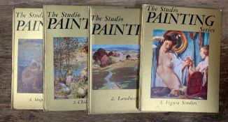 The Studio Painting Series. Vols 1-4, Four volumes each with 8 mounted colour plates, publ. The