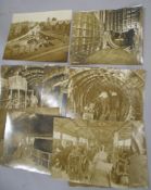 LONDON UNDERGROUND, 9 X b/w photos, 9 x 11 inches, Ernest Milner's studio, pencil caption verso,