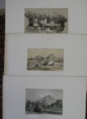 [PRINTS / SWITZERLAND] Lithographs, unframed (6).