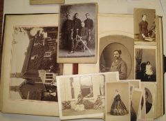 [PHOTOGRAPHS] full album, cartes-de-visite etc. & some loose, Hitchcock family & others (Q).