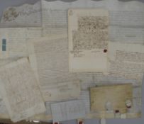 MANUSCRIPT DOCUMENTS, 17th c. & later (small q.).