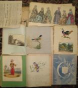 OCCASIONAL ALBUMS, a collection of 6 (5 x 19th c. & 1 x 20th c.) albums with rpints, scraps,