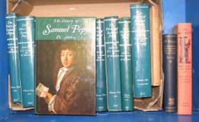 PEPYS (Samuel) The Diary, 11 vols, 8vo, clo., d.w.'s, L., 1983; & 3 other vols (14).
